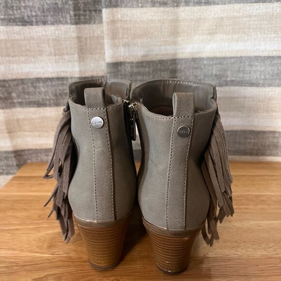Circus By Sam Edelman Tan Fringe Heeled Ankle Boots Size‎ 6 - Picture 7 of 9